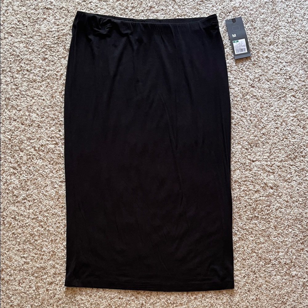 Mossimo Elastic Black Midi Skirt M
